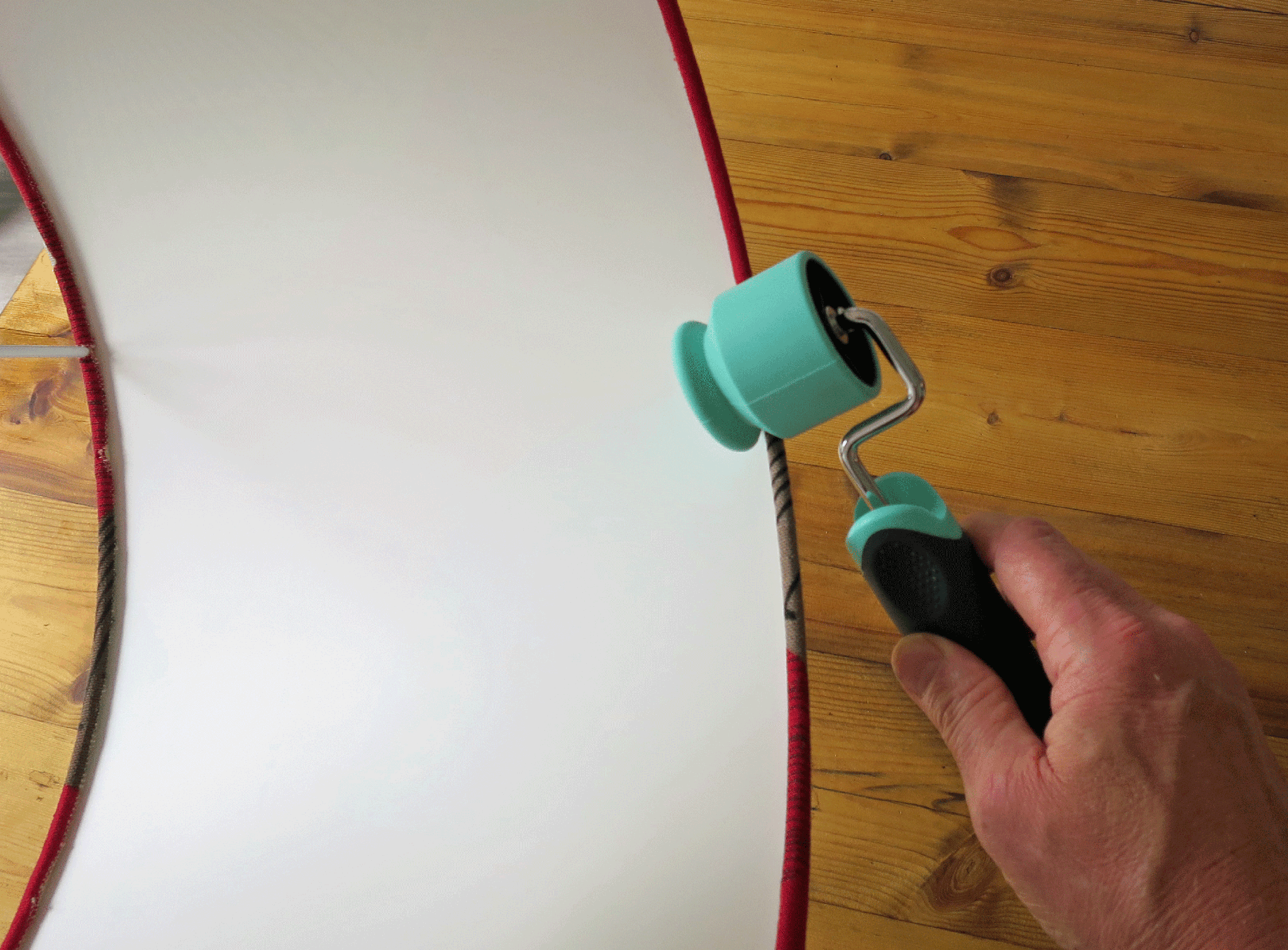 Lampshade Seam Roller with 3 in 1 Roll Edge Tool