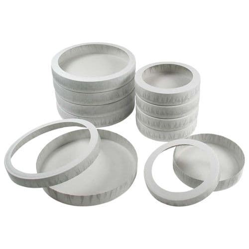 Lantern Lid & Base (cheese box) cardboard  150mm    (15211)