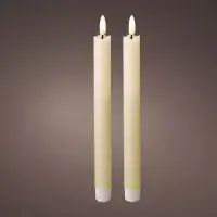 Flameless LED Candlestick 2-Pack 25cm Height | Dannells