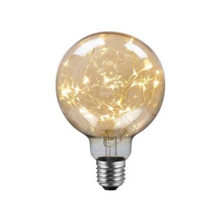 LED Globo G95 Light bulb - A thousand Lights Gold 2W E27 2000K