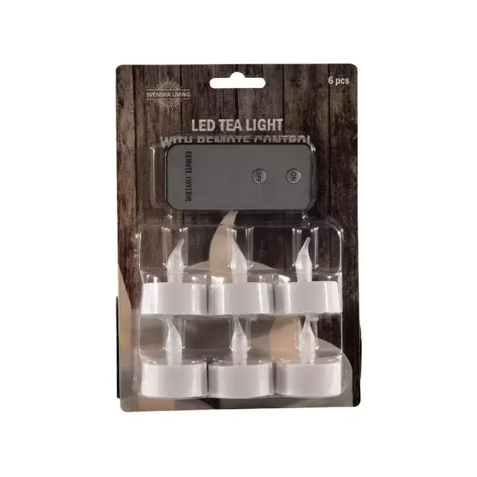 LED Tea Lights 6 Pack With Timer and Remote Control Dannells