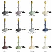 Lindsay Candlestick Table Lamp - Mango Wood - 280mm High