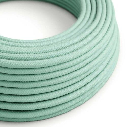 Mint Cotton 3-Core Textile Cable