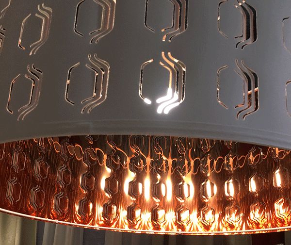 Stick-It ® Mirror Copper with Protective film lampshade making materials