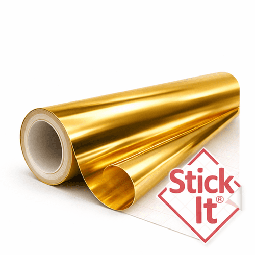 Mirror Gold Self-Adhesive Lampshade Material 134cm  with Protective film- Stick-It ®