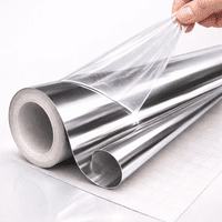 Mirror Silver Self-Adhesive Lampshade Material 134cm  with Protective film- Stick-It ®