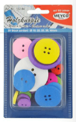 Mixed Buttons x 20 - (Item No: 132-84)