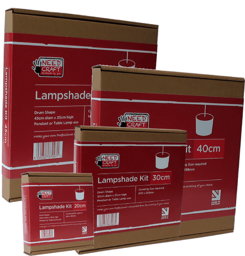 Mixed Trade Kits - 6 x 20cm, 7 x 30cm, 7 x 40cm, 4 x 45cm Drum Lampshade Kits