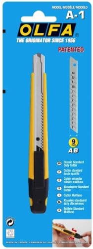 Olfa ABS Slim Snap Cutter with Pocket Clip 9mm OLF/A1