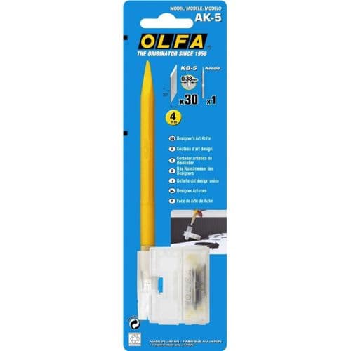 Olfa AK-5 Designer's Art Cutter with Spatula Edge