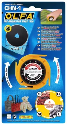 Olfa CHN-1 Chenille Cutter with 4 Channel Guides