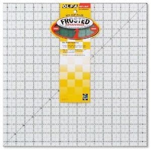 Olfa Frosted Advantage Non Slip Ruler 16.5x16.5in QR16S