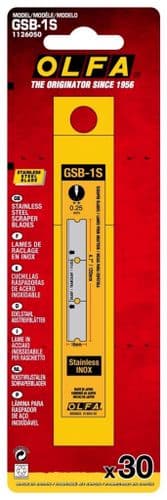 Olfa Heavy Duty Scraper Blade For Glass Scraper GSR-1    OLF/GSB1S