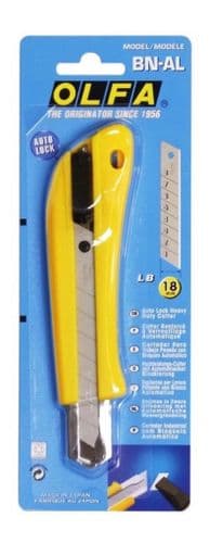 Olfa Multi Purpose ABS Plastic Auto Lock Snap Cutter 18mm    OLF/BNAL