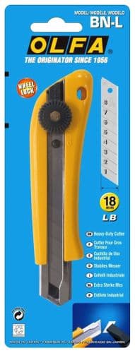 Olfa Multi Purpose ABS Plastic Wheel Lock Snap Cutter 18mm OLF/BNL