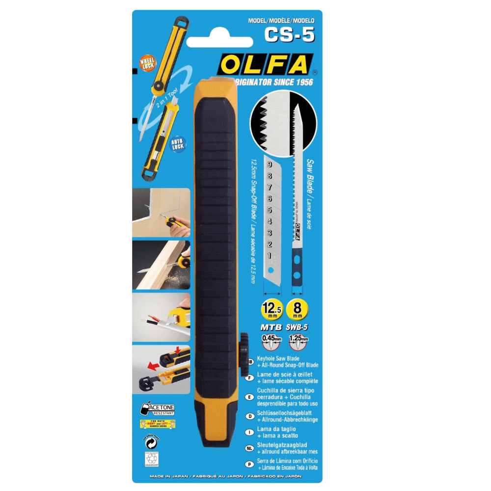 Olfa Multi-Purpose Key Hole Saw & Snap Off Cutter 12.5mm    OLF/CS5