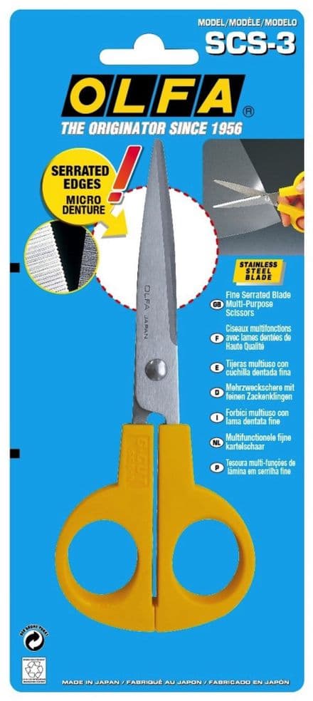 Olfa Multi Purpose Stainless Steel Scissors 160mm OLF/SCS3