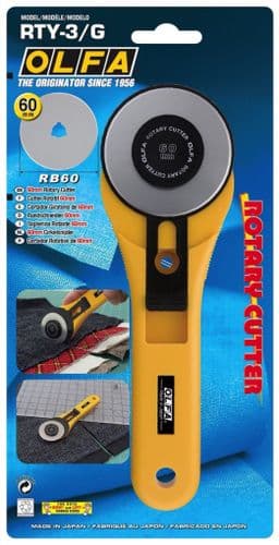 Olfa Original Rotary Cutter 60mm OLF/RTY3G