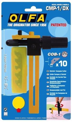 Olfa Ratchet Compass Circle  Cutter  (1.6cm - 22cm Diameter) Product Code: OLF/CMP1DX