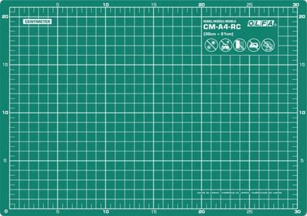 Olfa Self Healing Double Sided Multi Purpose Cutting Mat A4 (30cm x 21cm) OLF/CMA4-RC
