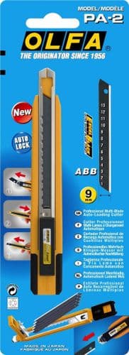 Olfa System Auto Lock and Reload Snap Cutter 9mm     OLF/PA2