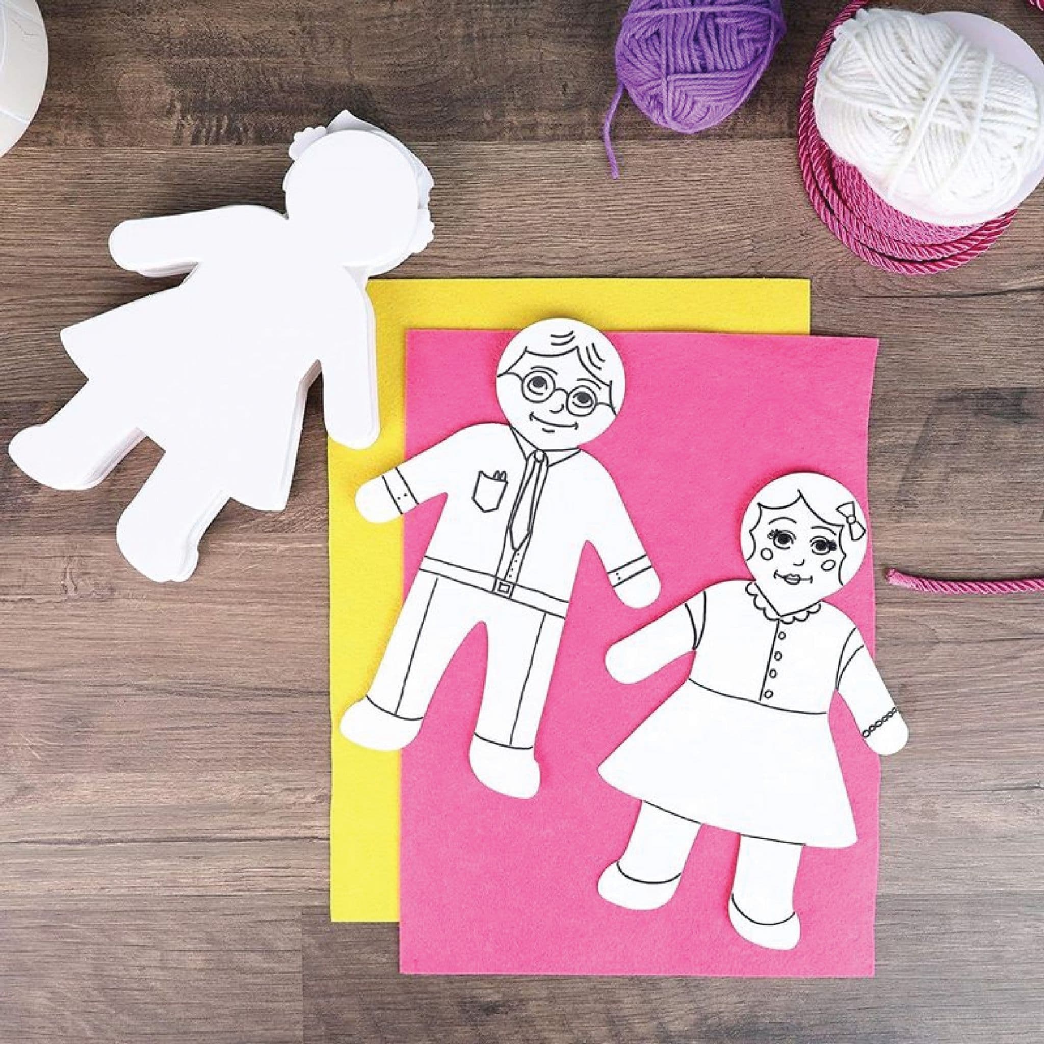Paper People Cutouts for Classroom Crafts
