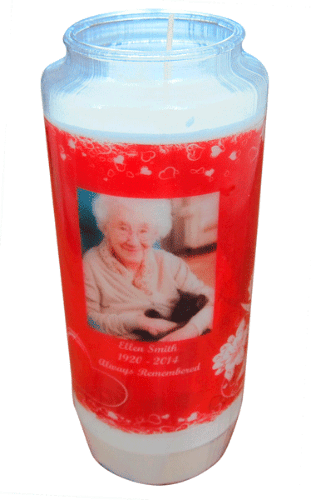 Personalised Candle Lantern Remembrance Sanctuary Memorial Light (7 Day)