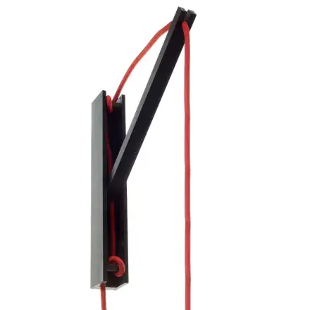 Pinocchio Adjustable Wooden Wall Bracket For Pendant Lamps - Black