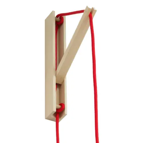 Pinocchio Adjustable Wooden Wall Bracket For Pendant Lamps - Neutral