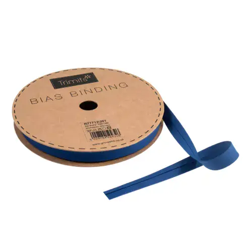 Polycotton Bias Binding Trim - 20m x 13mm - Royal Blue ID: R77713\201