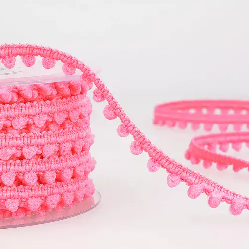 Pom Pom Trim | Pink | 25m x 6mm | Dannells