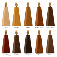 Pyramid Table Lamp Base - Mango Wood  - Small - 385mm High