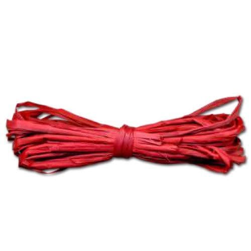 Raffia Yarn Material 40g Red