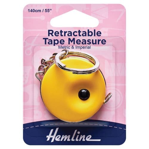Retractable Tape Measure with Key Ring - 140cm