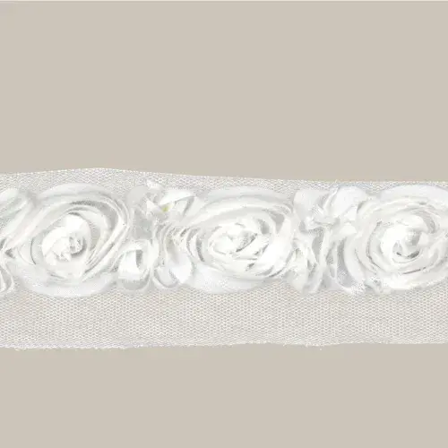 Rose Trim - White 45mm x 13.7m (15 Yards)