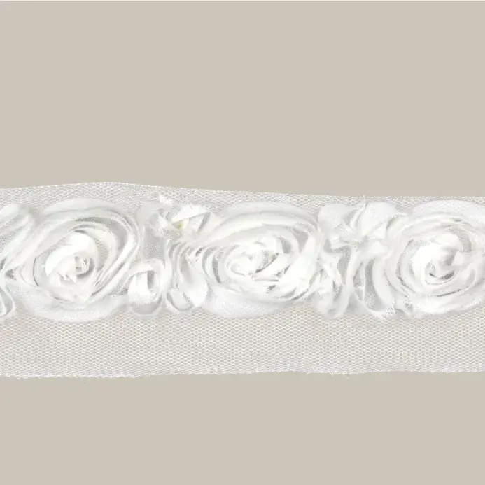 Rose Trim - White 45mm x 13.7m (15 Yards)