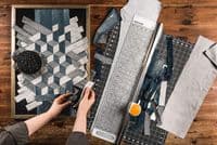 Rotary Cutter & Ruler Combo: 45mm Diameter: (6 x 24 in)15 x 61cm