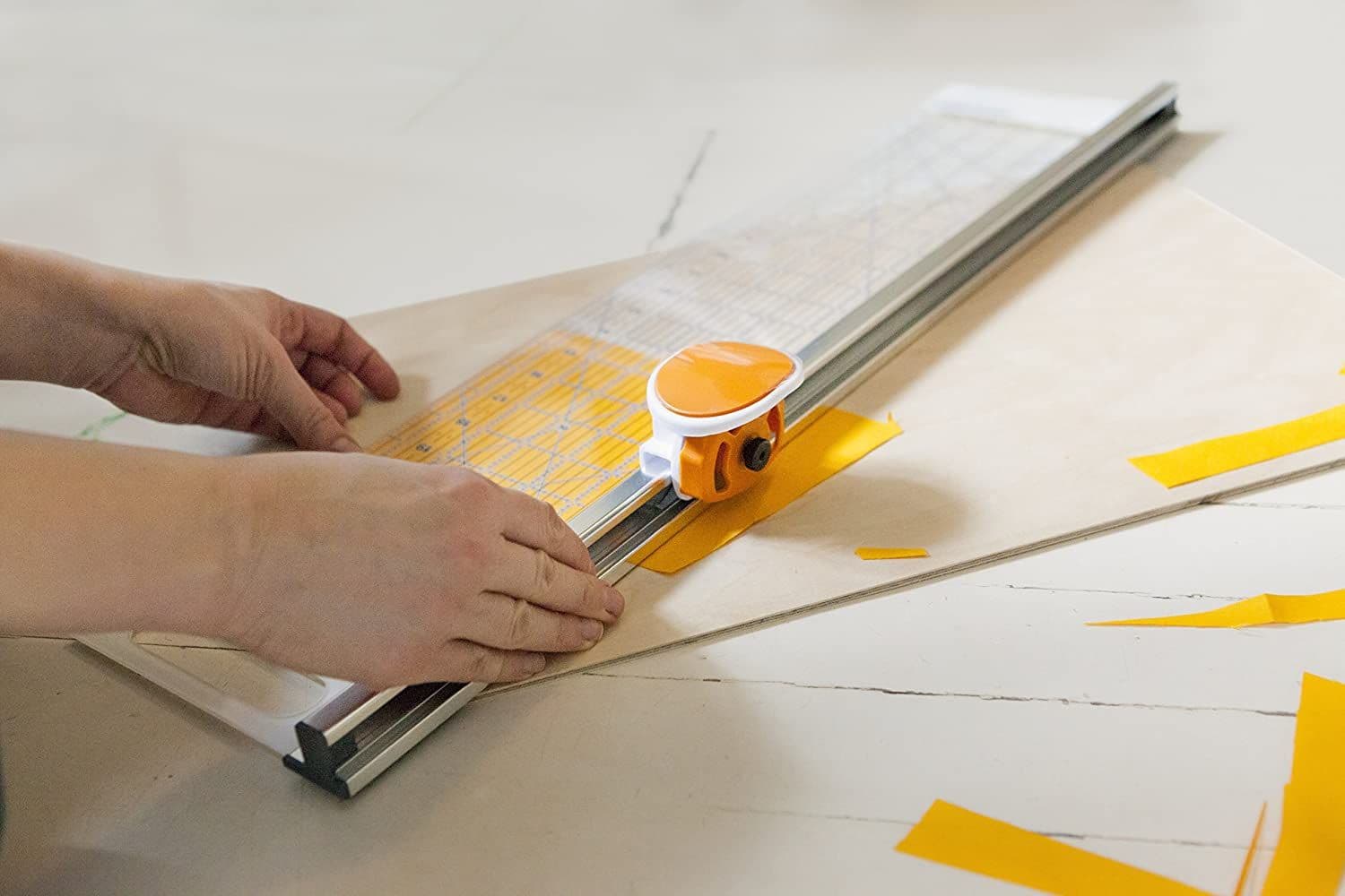 Rotary Cutter & Ruler Combo 45mm Diameter 6 x 24 in 15 x 61cm