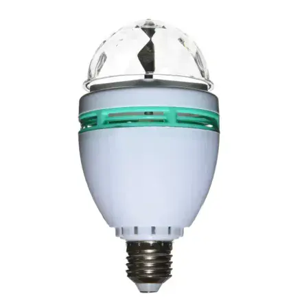 Rotating Multi-Colour LED Disco Bulb E27