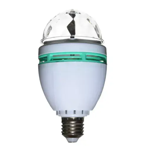 Rotating Multi-Colour LED Disco Bulb E27