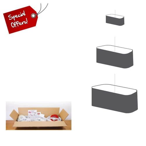 Rounded Rectangle Lampshade Mixed Size Manufacturer Starter Pack