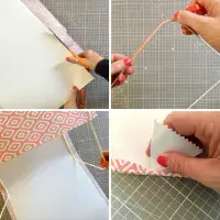 DIY Square Waste Paper Bin Kit - 25cm x 30cm