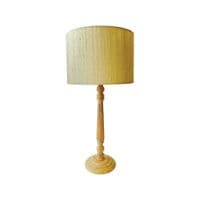 Ruth Column  Candlestick Table Lamp -  Mango Wood