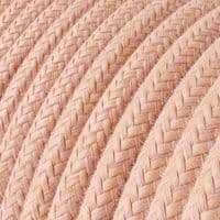 Salmon Cotton 3-Core Textile Cable