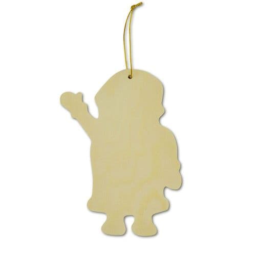 Santa -Wooden Decoration (35040)