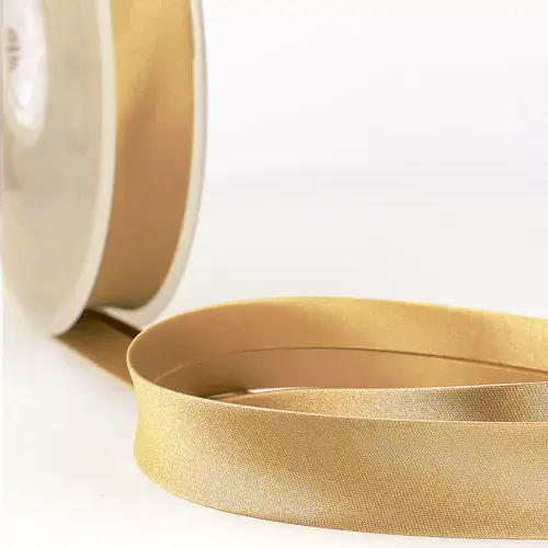 Satin Bias Binding Trim - 25m x 20mm - Beige