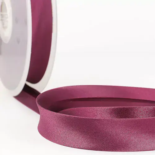 Satin Bias Binding Trim - 25m x 20mm - Burgundy ID: S201D000\070