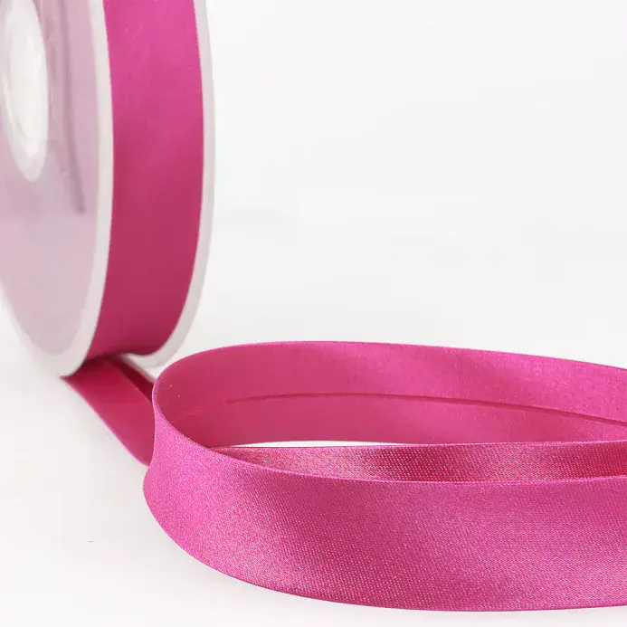 Satin Bias Binding | Hot Pink | 25m x 20mm | Dannells