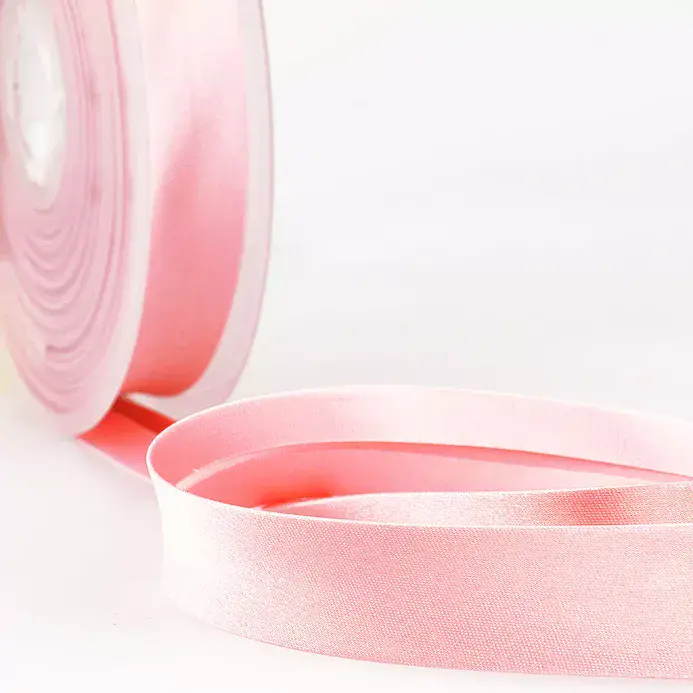 Satin Bias Binding | Light Pink | 25m x 20mm | Dannells