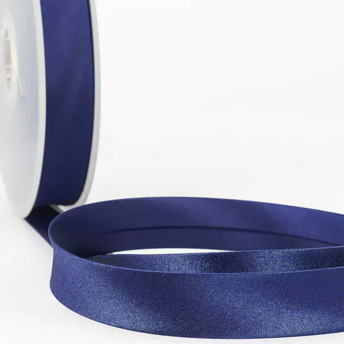 Satin Bias Binding | Royal Blue | 25m x 20mm | Dannells